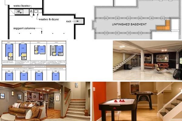八月地下室设计的图片