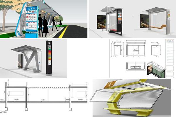公交车站牌设计