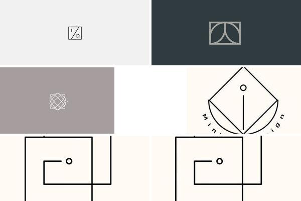 极简主义几何LOGO设计