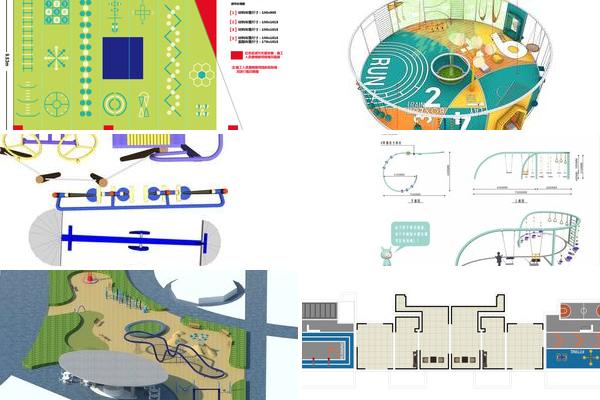 健身儿童游乐区平面