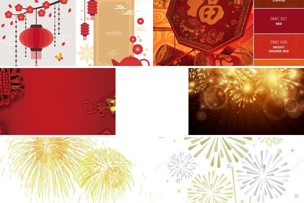 彩色新年广告设计魅力的图片