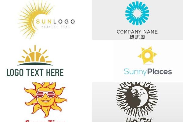 太阳光线LOGO设计