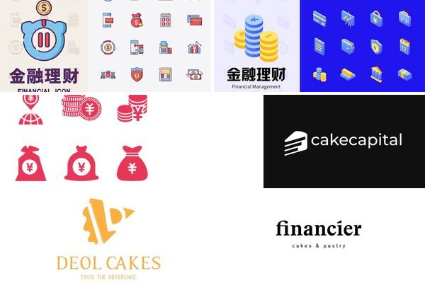 蛋糕与金融LOGO设计