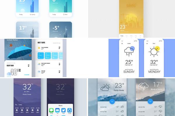 天气UI设计趋势