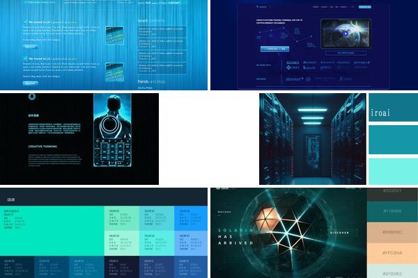 网站的颜色搭配图片