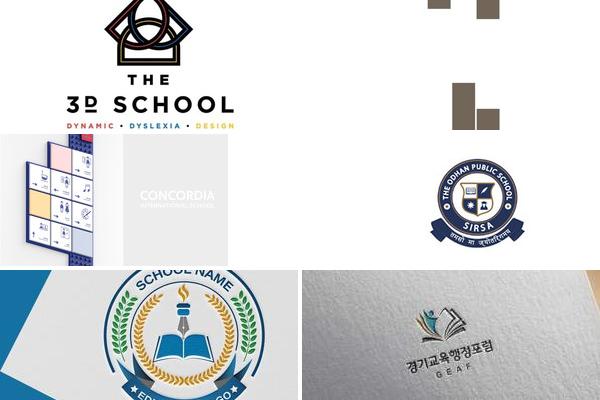 立体质感学校LOGO设计