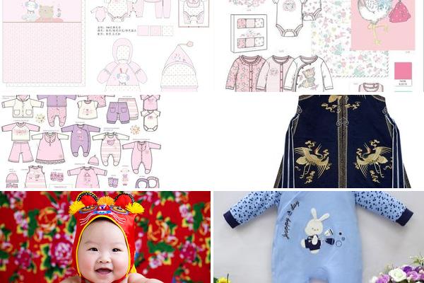 婴儿满月服设计的图片