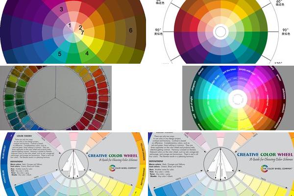 18色的色轮表图片