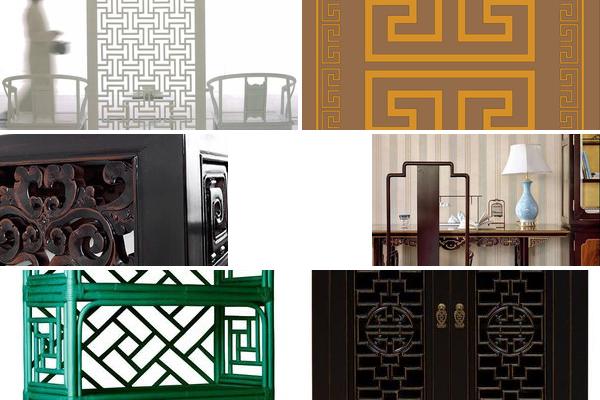 回纹纹样家具的图片