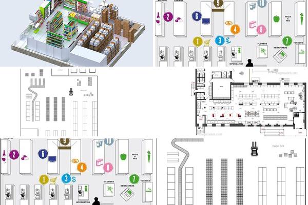超市设计平面图形拼图