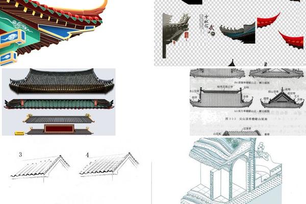 仿古商业街手绘效果图