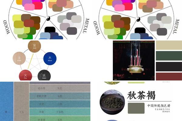 中国传统五色观示意图