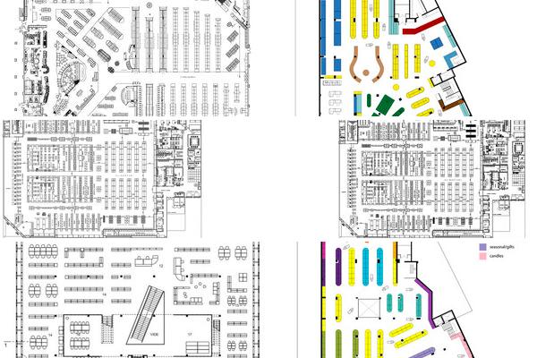 超级市场设计总平图