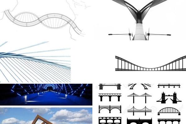 优雅桥梁图案设计