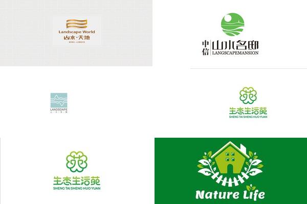 房地产与植物LOGO设计