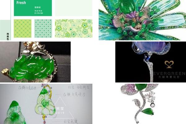翡翠花设计款的图片