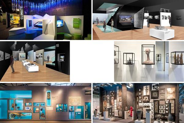 展厅的展品设计的图片