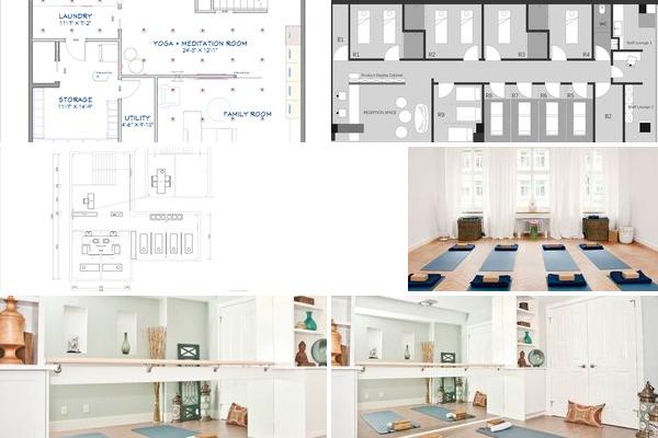 瑜伽室设计平面图