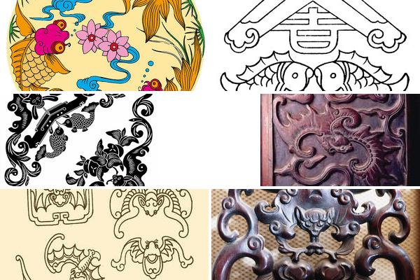 中国传统谐音纹样家具的图片