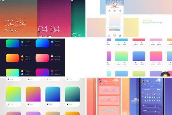 app 渐变色搭配
