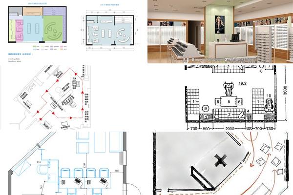 眼镜店平面方案图