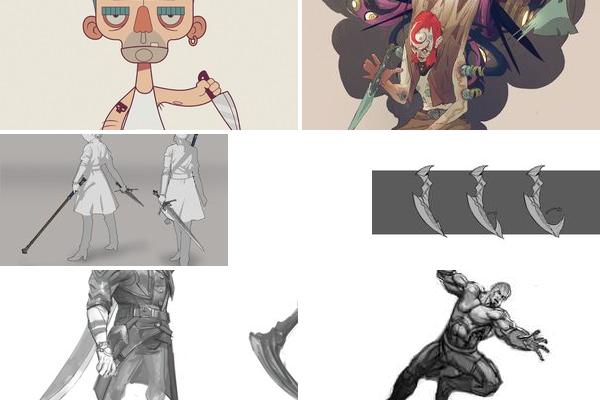 手刃插画设计的图片