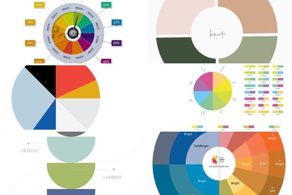 饼状图颜色搭配8种颜色