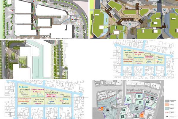 商业街道广场设计图
