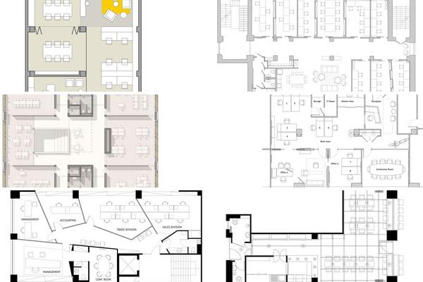办公室设计风格平面图