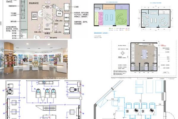 医疗器械零售店平面图