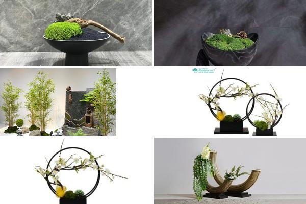 花艺摆件绿植组合的图片