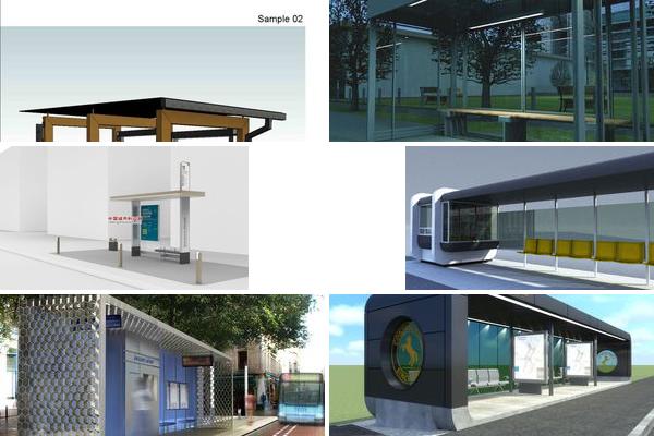公交站台设计模型