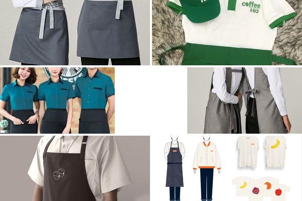 奶茶店工作服设计图的图片