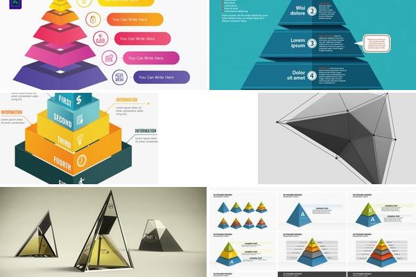 金字塔模型设计灵感素材