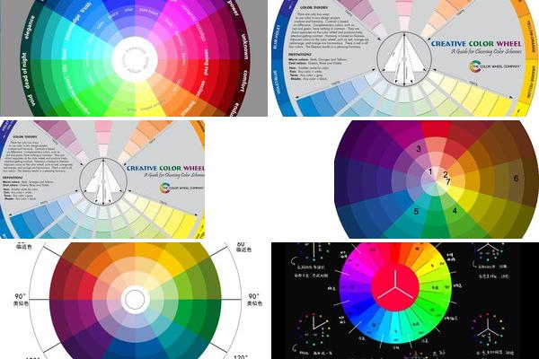 创意色轮表图片