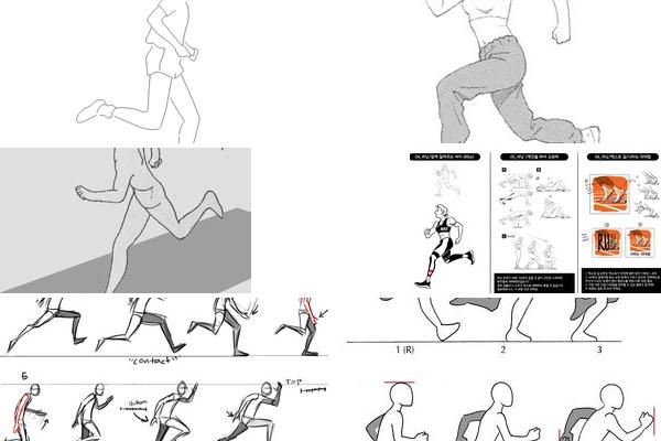 漫画脚部动感画面