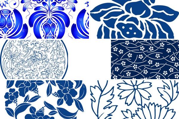 日式青花纹样的图片