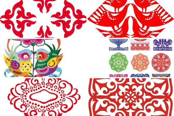 幼儿剪纸:四方连续纹样的图片