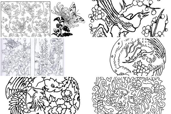 玉器花鸟纹样的图片